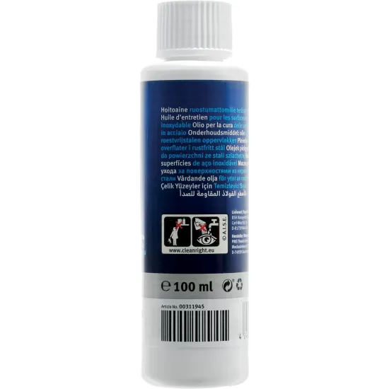 00311945 Paslanmaz Çelik Yüzeyler için Parlatıcı Bakım Yağı