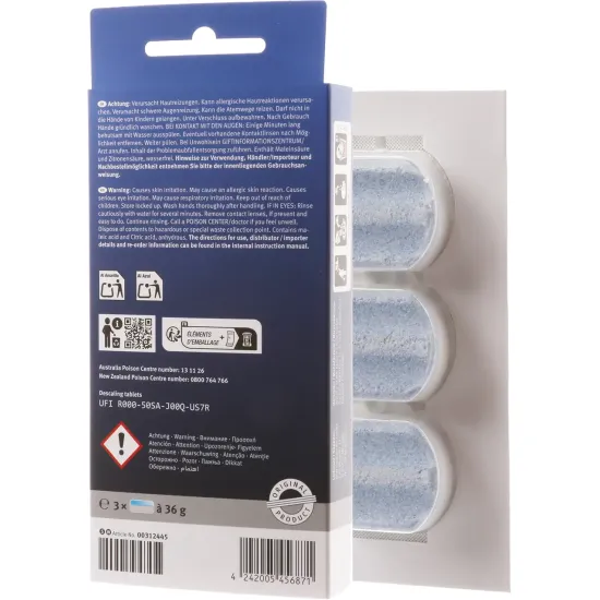 00312445 Kireçten arındırma tabletleri