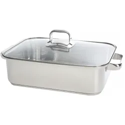 00573879 Flex İndüksiyonlu Ocaklar için Paslanmaz Çelik Kızartma Tenceresi