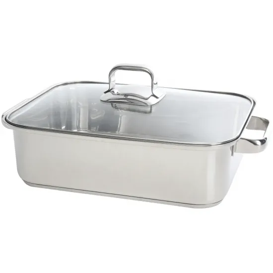 00573879 Flex İndüksiyonlu Ocaklar için Paslanmaz Çelik Kızartma Tenceresi