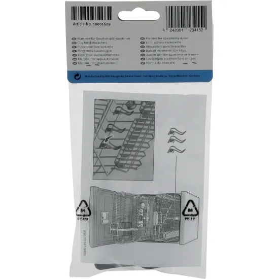 10001629 Bulaşık Makineleri için Küçük Parça Tutucu Klips