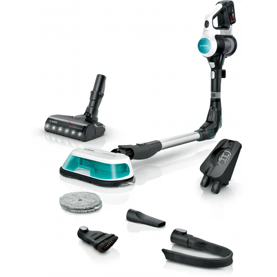 BBS71HYGTR 2'si 1 arada Süpürme ve Silme Unlimited 7 ProHygienic Aqua Beyaz