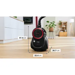 Serie 6 Toz torbasız Süpürge ProPower Siyah