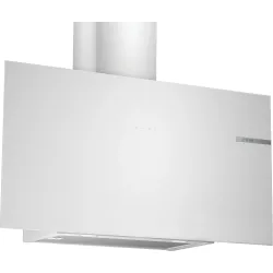 Serie 4 Duvar Tipi Davlumbaz 90 cm Beyaz Cam Yüzey, Beyaz