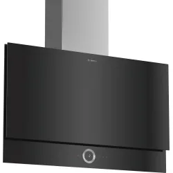 Serie 8 Duvar Tipi Davlumbaz 90 cm Siyah Cam