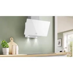 Serie 2 Duvar Tipi Davlumbaz 60 cm Beyaz Cam Yüzey, Beyaz