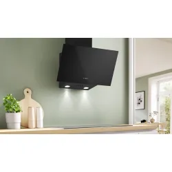 Serie 2 Duvar Tipi Davlumbaz 60 cm Siyah Cam, Siyah