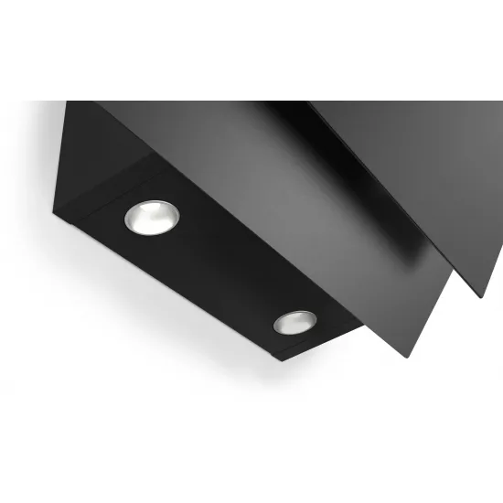 Serie 4 Duvar Tipi Davlumbaz 60 cm Siyah Cam, Black Inox