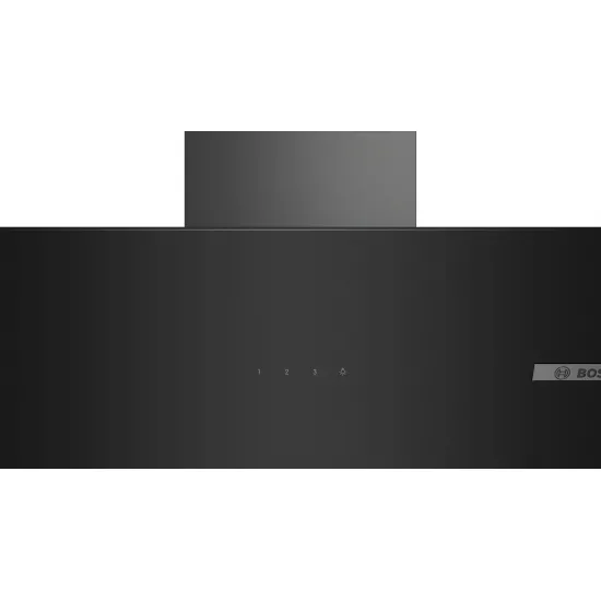 Serie 4 Duvar Tipi Davlumbaz 60 cm Siyah Cam, Black Inox