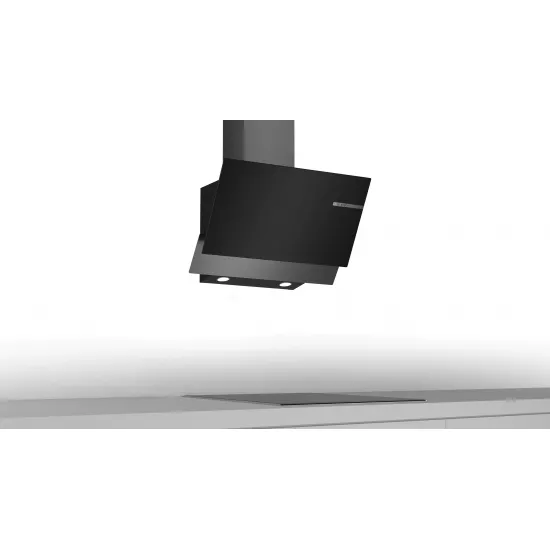 Serie 4 Duvar Tipi Davlumbaz 60 cm Siyah Cam, Black Inox