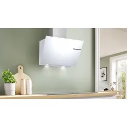 Serie 4 Duvar Tipi Davlumbaz 60 cm Beyaz Cam Yüzey, Beyaz