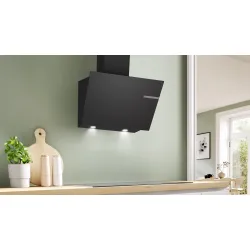 Serie 4 Duvar Tipi Davlumbaz 60 cm Siyah Cam, Siyah