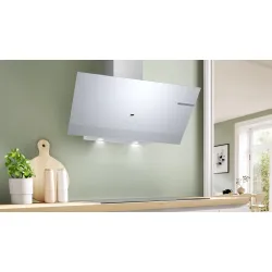 Serie 6 Duvar Tipi Davlumbaz 90 cm Beyaz Cam Yüzey, Beyaz