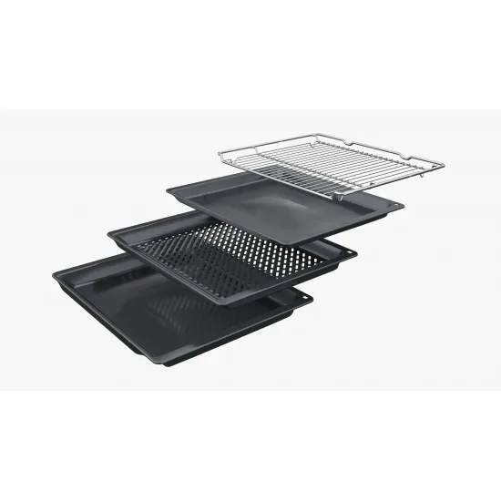 Series 4 Built-in oven with added steam function 60 x 60 cm Black