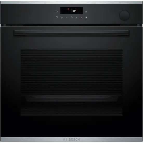 Series 4 Built-in oven with added steam function 60 x 60 cm Black
