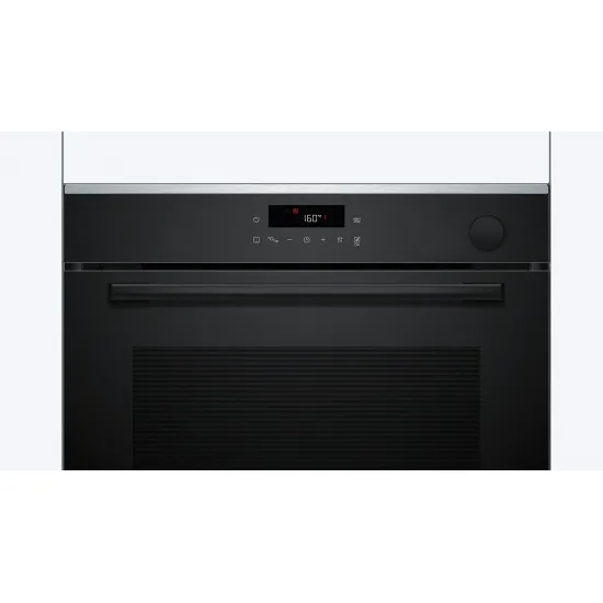 Series 4 Built-in oven with added steam function 60 x 60 cm Black