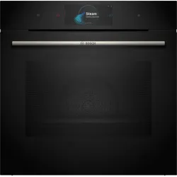 Serie 8 Buharlı Ankastre Fırın 60 x 60 cm Siyah