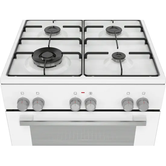 Serie 4 Gazlı/Elektrikli Solo Fırın Beyaz