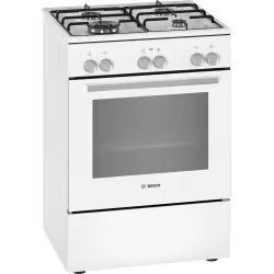 Serie 4 Gazlı/Elektrikli Solo Fırın Beyaz