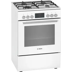 Serie 6 Gazlı/Elektrikli Solo Fırın Beyaz