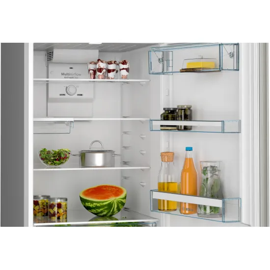 Serie 4 Üstten Donduruculu Buzdolabı 186 x 70 cm Kolay temizlenebilir Inox, Total No Frost