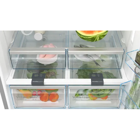 Serie 6 Alttan Donduruculu Buzdolabı 186 x 86 cm Kolay temizlenebilir Inox, Total No Frost