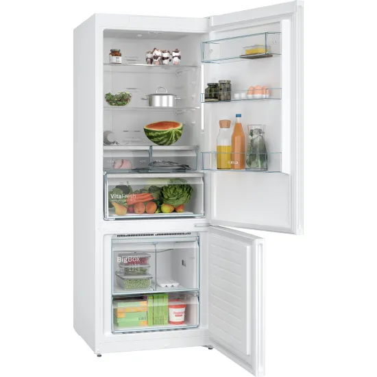 Serie 4 Alttan Donduruculu Buzdolabı 186 x 70 cm Beyaz, Total No Frost