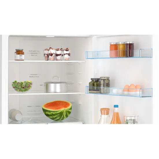 Serie 4 Alttan Donduruculu Buzdolabı 186 x 70 cm Beyaz, Total No Frost