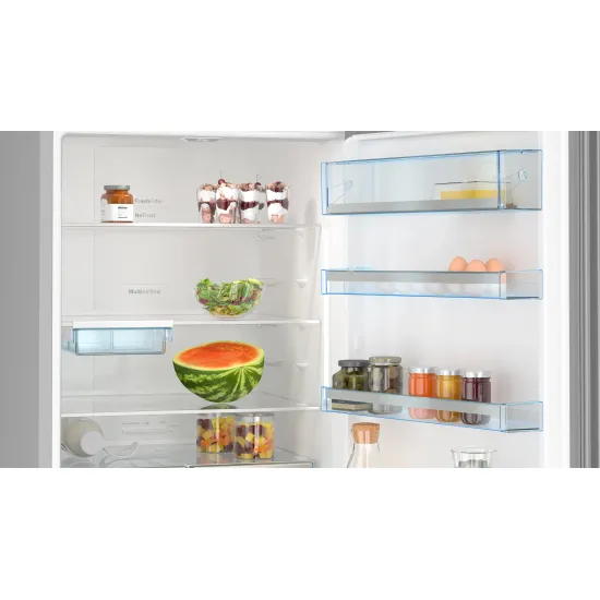 Serie 6 Alttan Donduruculu Buzdolabı 193 x 70 cm Siyah, Total No Frost