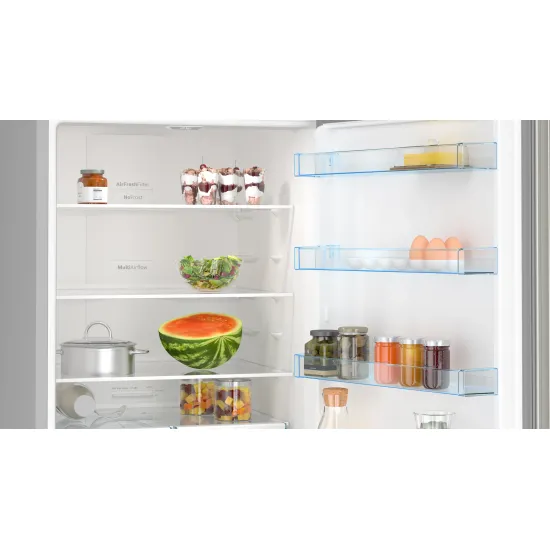 Serie 4 Alttan Donduruculu Buzdolabı 193 x 70 cm Kolay temizlenebilir Inox, Total No Frost