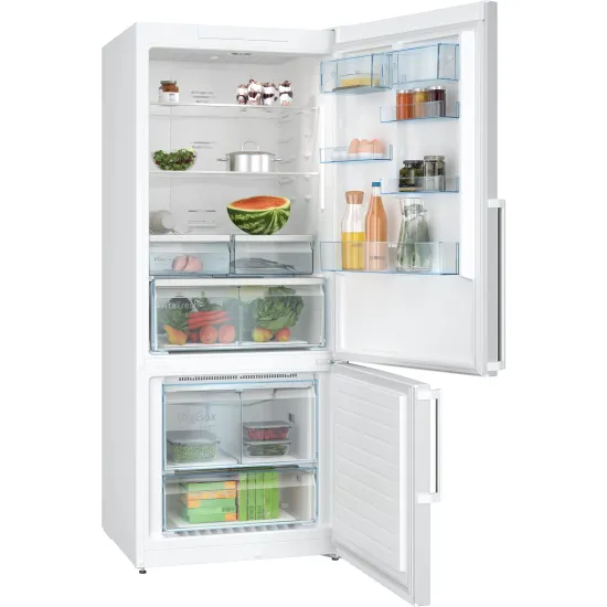 Serie 6 Alttan Donduruculu Buzdolabı 186 x 75 cm Beyaz, Total No Frost