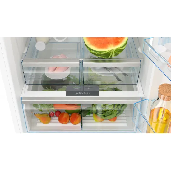 Serie 6 Alttan Donduruculu Buzdolabı 186 x 75 cm Beyaz, Total No Frost