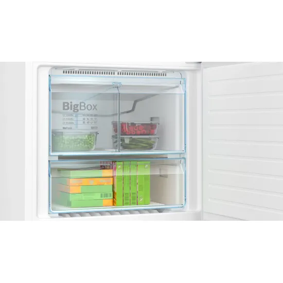 Serie 6 Alttan Donduruculu Buzdolabı 186 x 75 cm Beyaz, Total No Frost