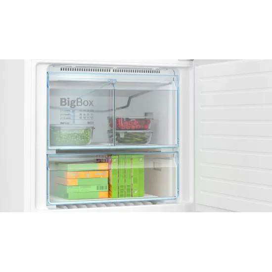 Serie 4 Alttan Donduruculu Buzdolabı 186 x 75 cm Beyaz, Total No Frost