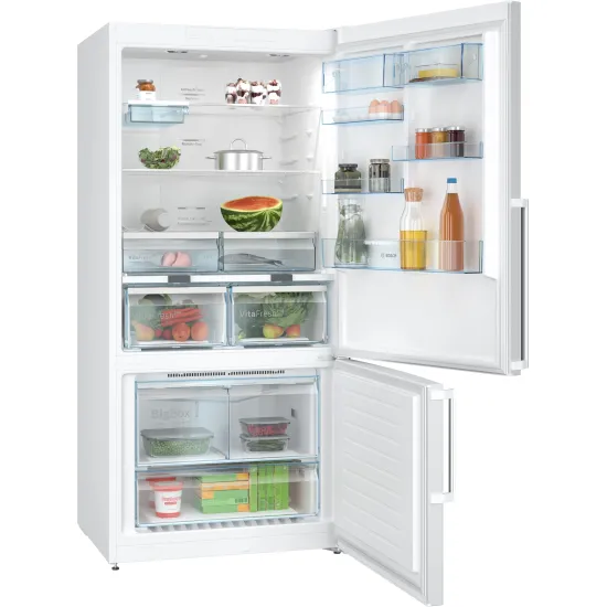 Serie 6 Alttan Donduruculu Buzdolabı 186 x 86 cm Beyaz, Total No Frost