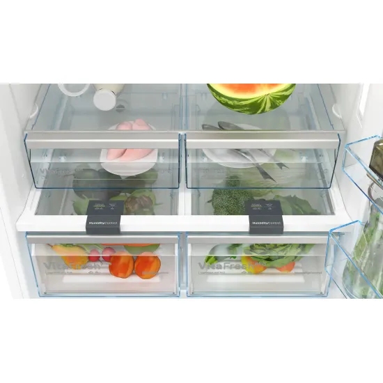 Serie 6 Alttan Donduruculu Buzdolabı 186 x 86 cm Beyaz, Total No Frost