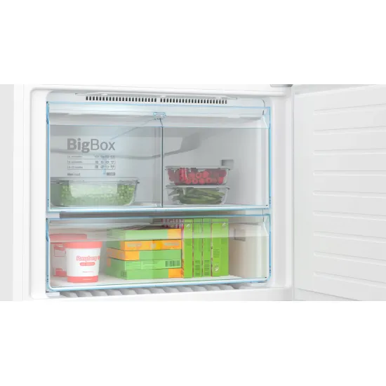 Serie 6 Alttan Donduruculu Buzdolabı 186 x 86 cm Beyaz, Total No Frost