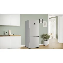 Serie 8 Alttan Donduruculu Buzdolabı 186 x 75 cm Kolay temizlenebilir Inox, Total No Frost