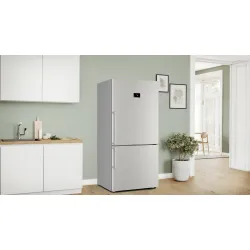 Serie 8 Alttan Donduruculu Buzdolabı 186 x 86 cm Kolay temizlenebilir Inox, Total No Frost