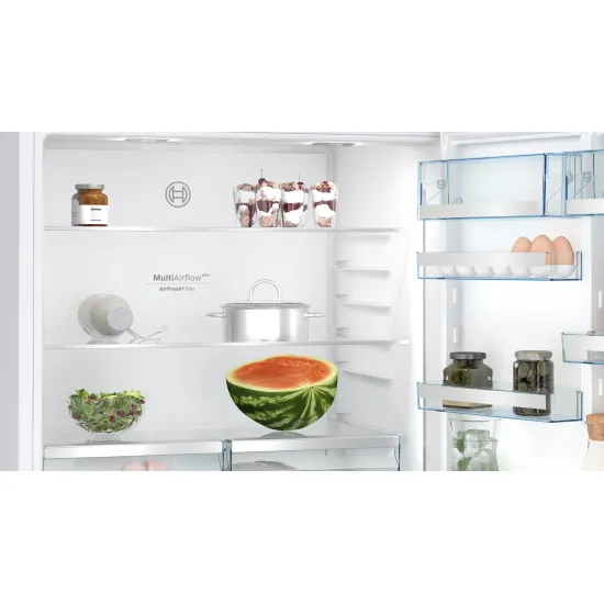 Serie 8 Alttan Donduruculu Buzdolabı 186 x 86 cm Beyaz, Total No Frost