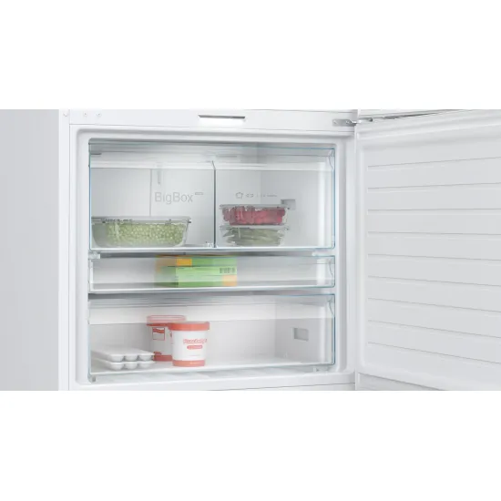 Serie 8 Alttan Donduruculu Buzdolabı 186 x 86 cm Beyaz, Total No Frost