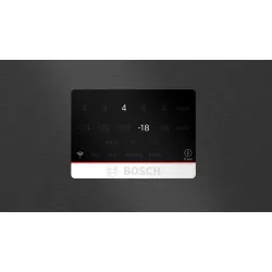 Serie 8 Alttan Donduruculu Buzdolabı 186 x 86 cm Parmak izi bırakmayan siyah inoks, Total No Frost