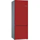 Serie 6 Alttan Donduruculu Buzdolabı 193 x 70 cm Kırmızı, Kolay temizlenebilir Inox