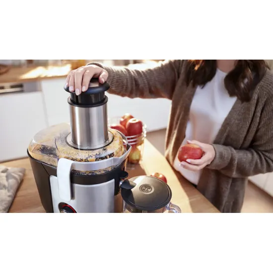 MES4010 VitaJuice Geleneksel Katı Meyve Sıkacağı VitaJuice 4 1200 W Gümüş, Siyah