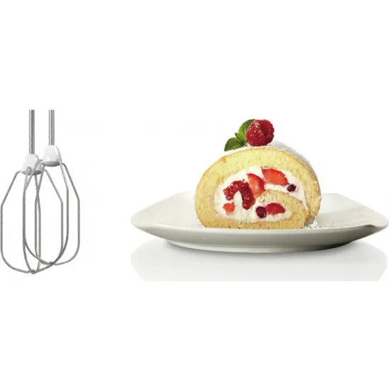 MFQ24200 El Mikseri CleverMixx 400 W Beyaz, Paslanmaz çelik