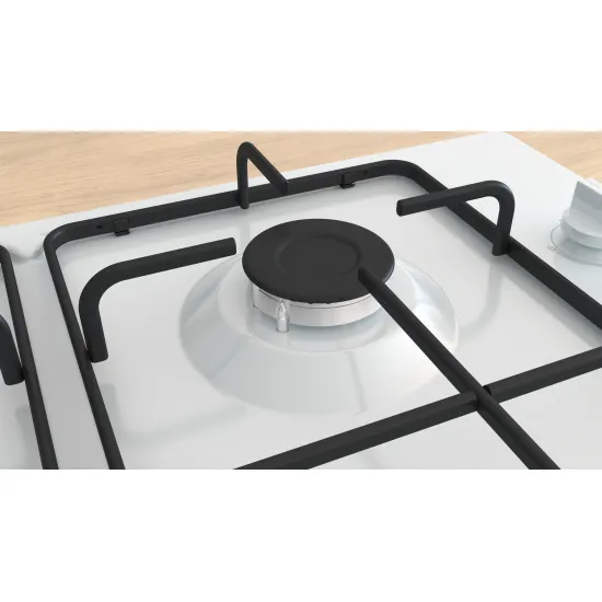 Serie 2 Gazlı Ocak 60 cm Emaye, Beyaz