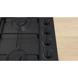 Serie 2 Gazlı Ocak 60 cm Emaye, Siyah