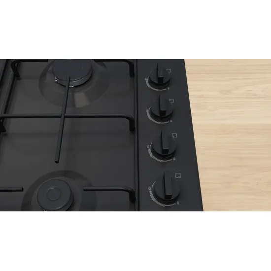 Serie 2 Gazlı Ocak 60 cm Emaye, Siyah