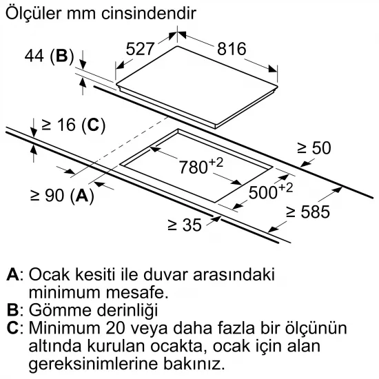 Serie 8 Elektrikli Ocak 80 cm Çerçeveli Montaj