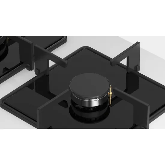 Serie 2 Gazlı Ocak 60 cm Sert cam, Beyaz